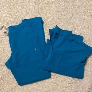 Figs Teal Scrub Set